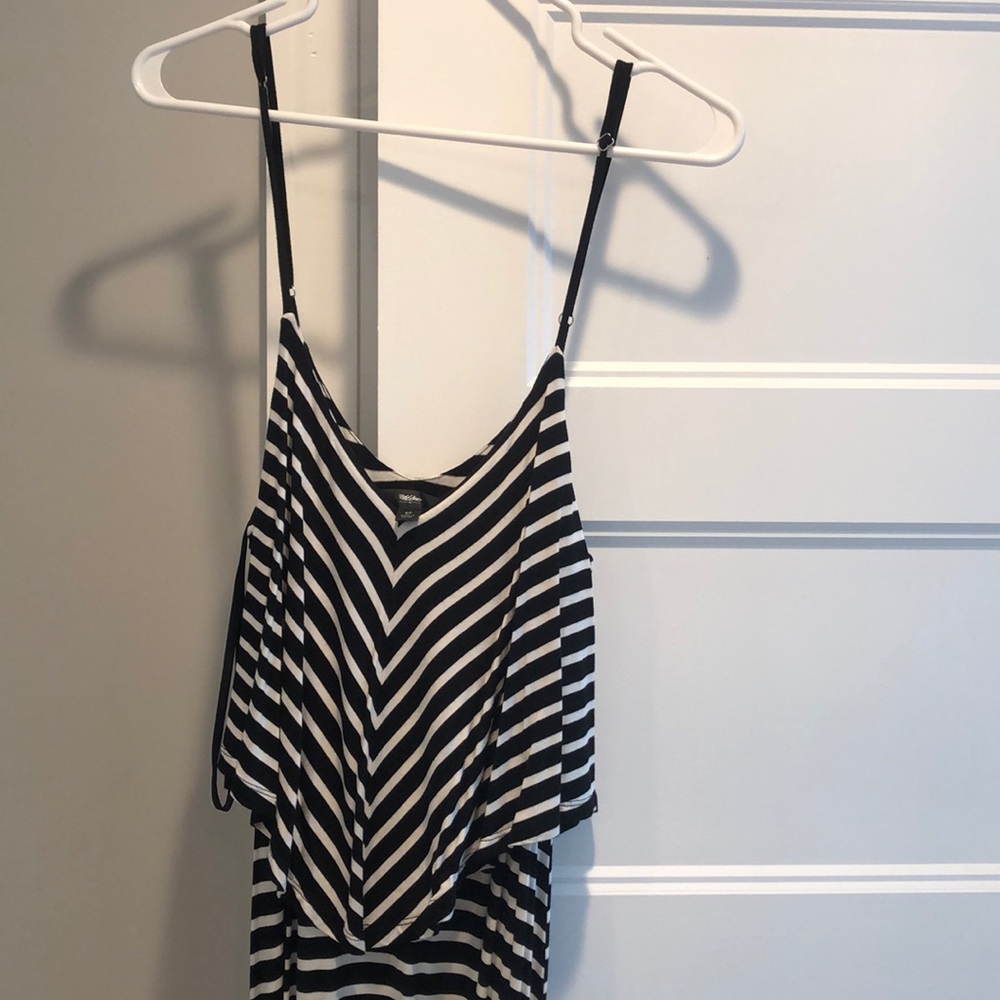 Mossimo blue and white maxi dress
